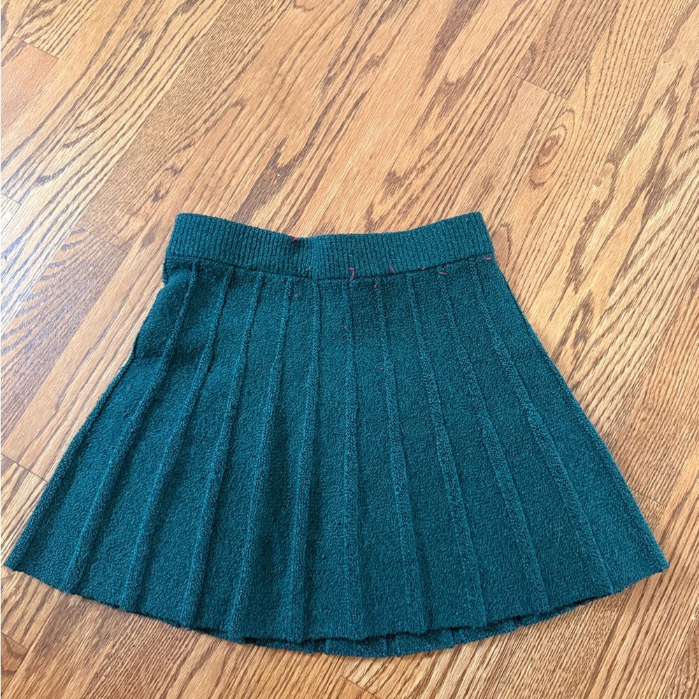 Abercrombie kids Green Pleated Skirt